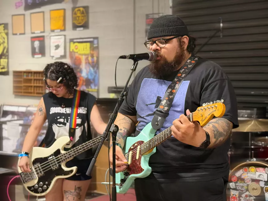 Band performing on stage