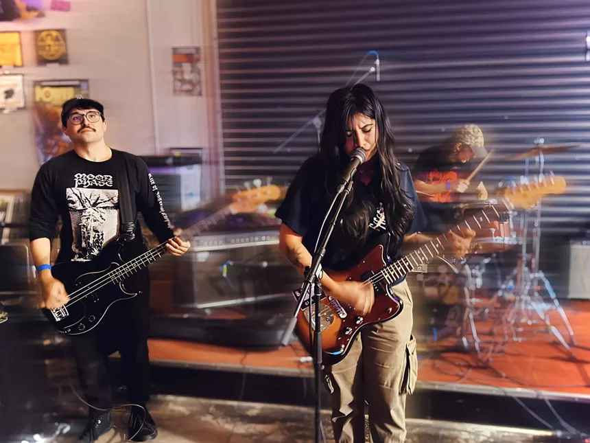 Band performing on stage