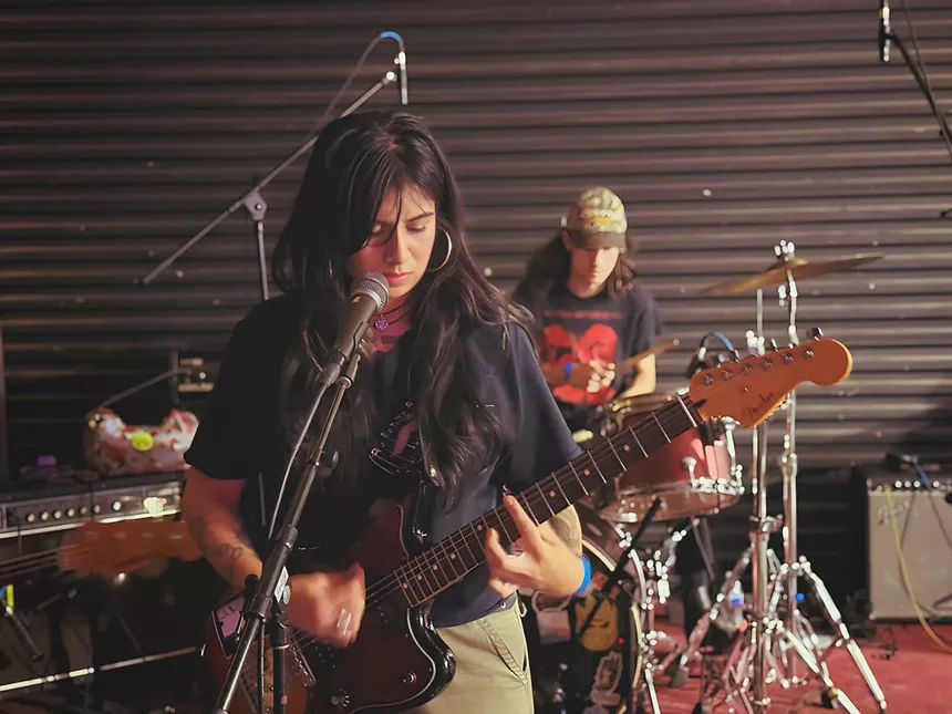 Band performing on stage