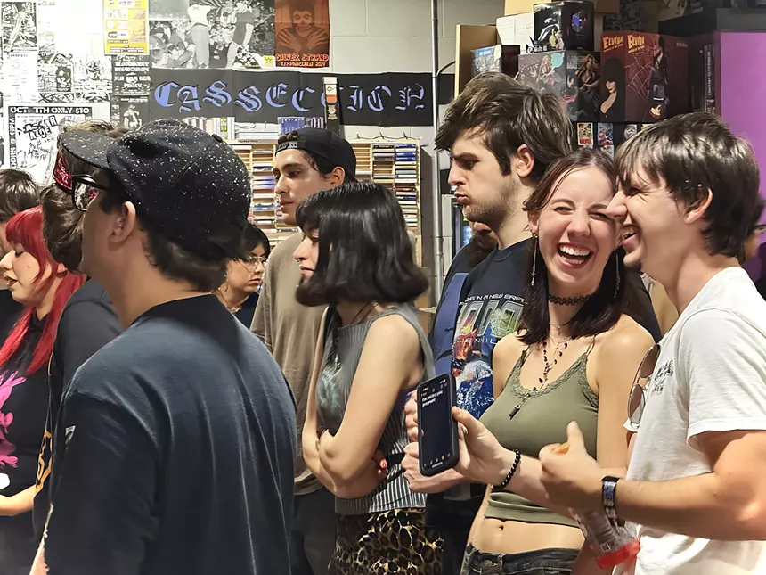 Crowd watching a show