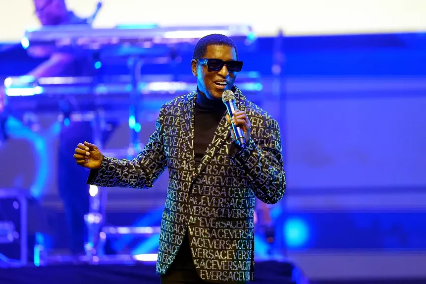 Man singing on stage