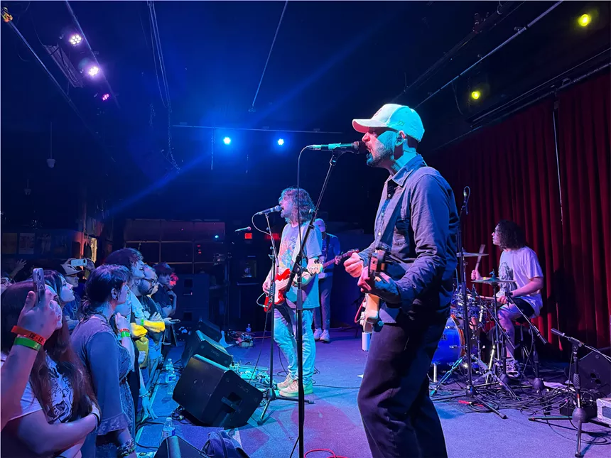 Band performing on stage