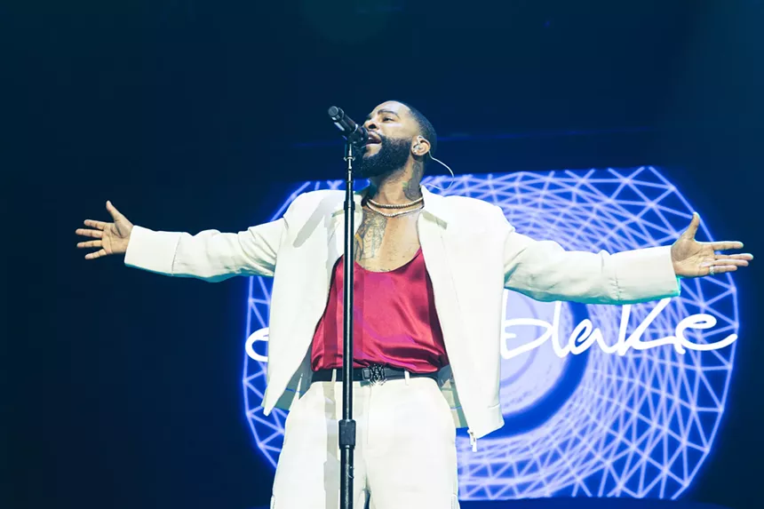 Man performing on stage