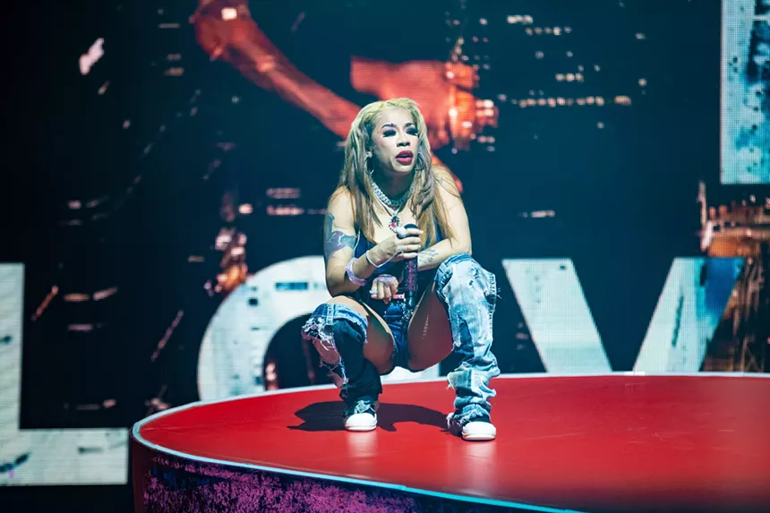 Woman on stage
