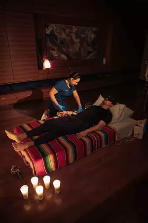 a patient begins an Ibogaine trip
