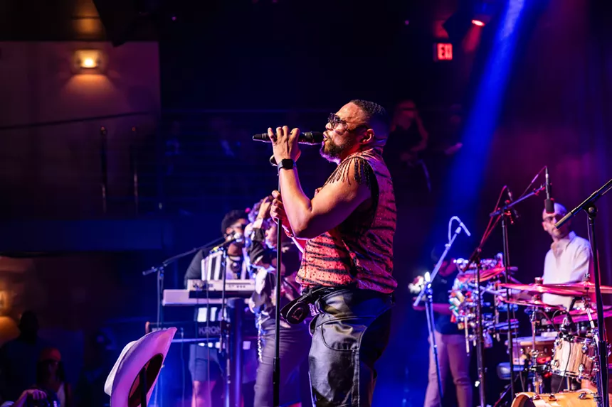Man performing on stage