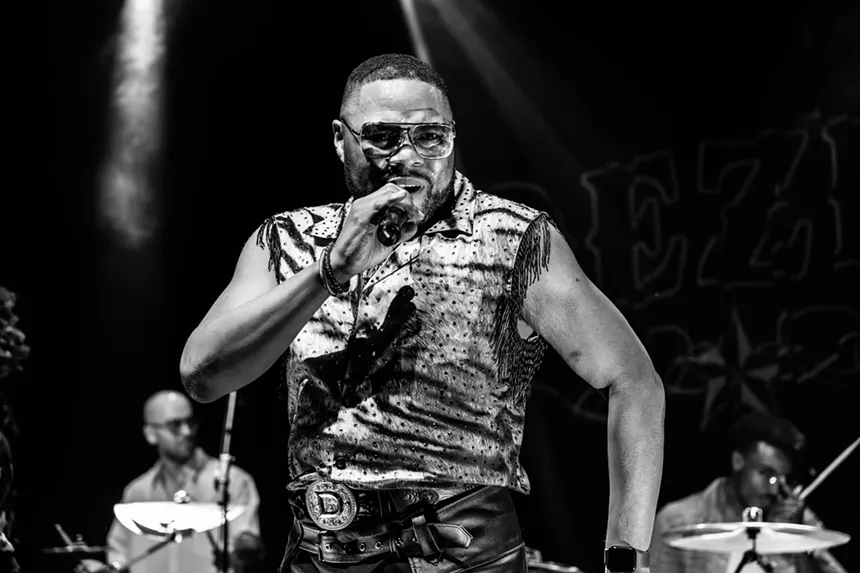 Man performing on stage