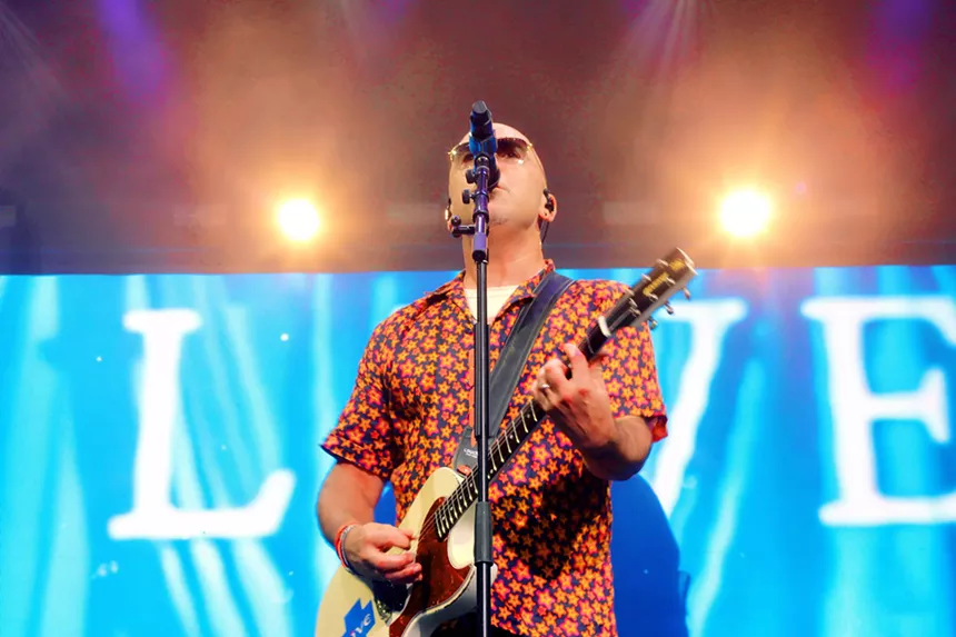 Band performing on stage