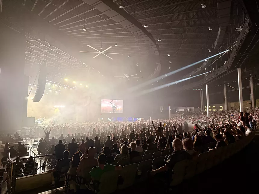 Band performing on stage
