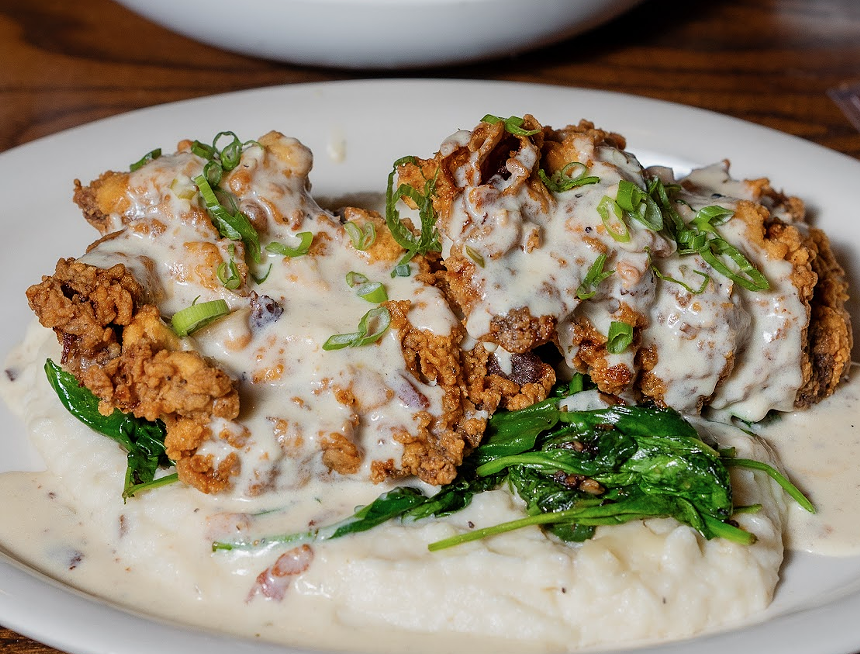 chicken-fried steak.