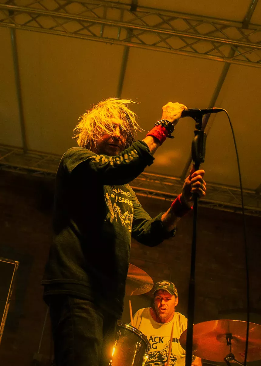 Man performing on stage