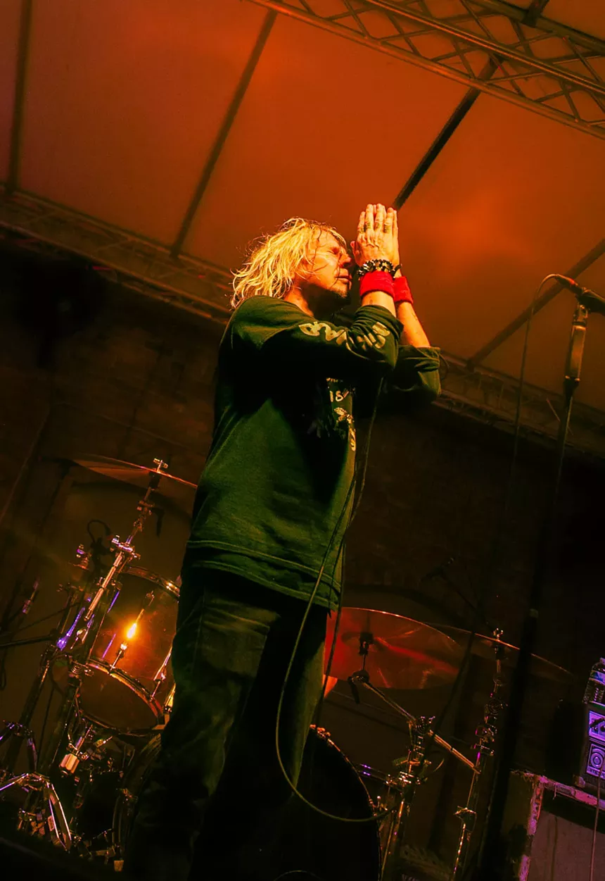 Man performing on stage