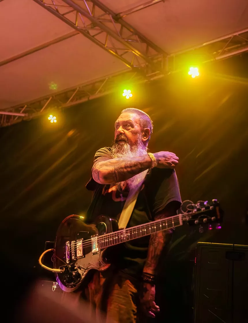 Man performing on stage