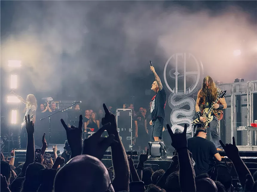 Band performing on stage