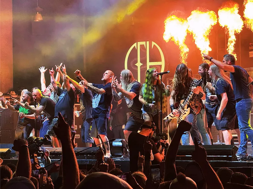 Band performing on stage