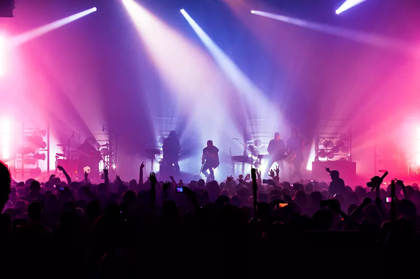 Band performing on stage