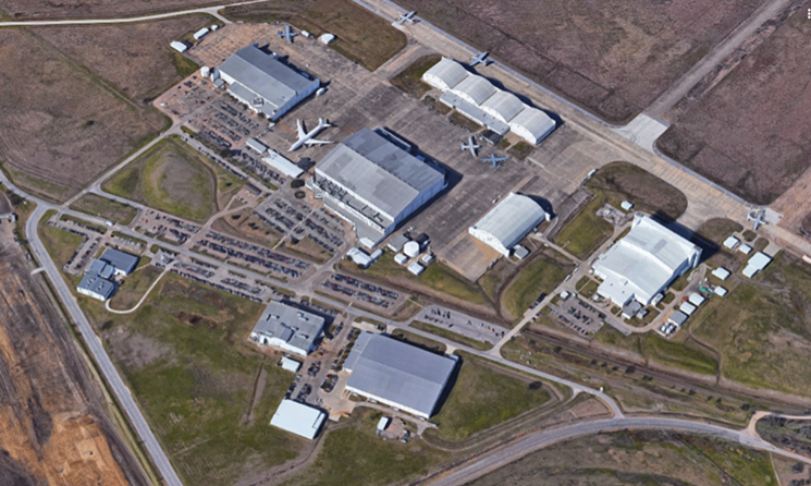L-3's facilities at TSTC airport include defense and civilian aerospace work, both of which are visible from this satellite image. - GOOGLE EARTH