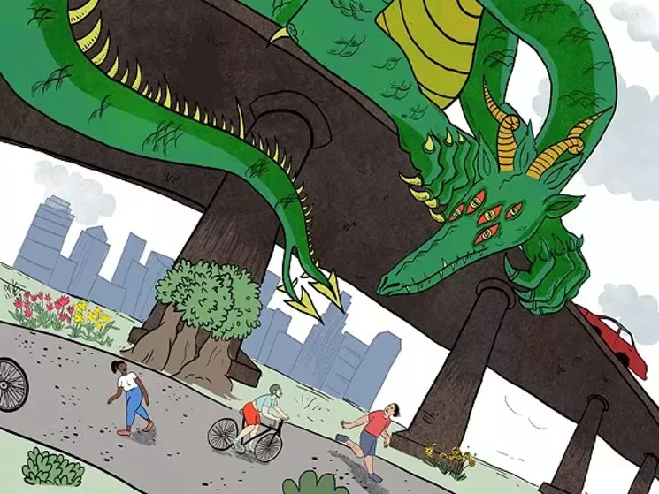 No single issue binds the city to its past or threatens its future the way the Trinity toll road does. - LILY PADULA