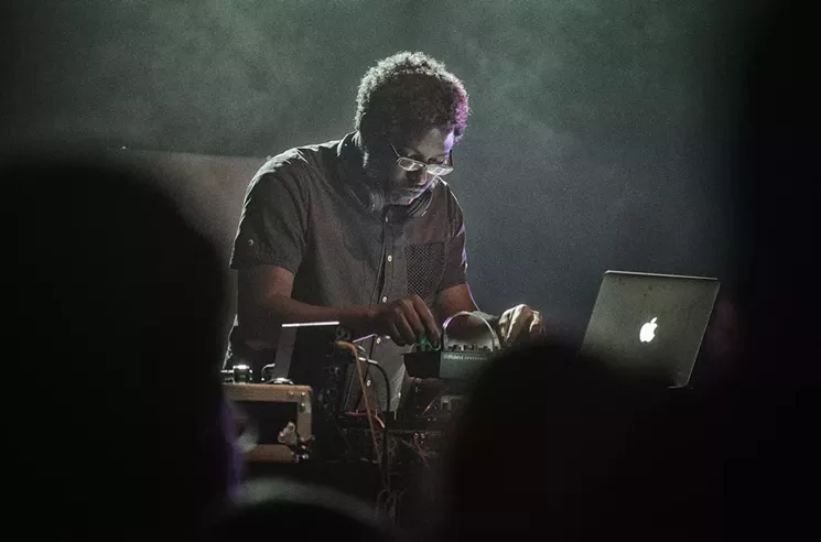 Wanz Dover helped translate the electronic aspects of Griffin's tracks to a live setting. - MIKE BROOKS