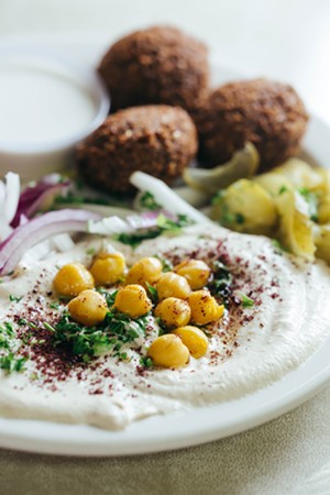 Bilad's falafel and hummus platter. - KATHY TRAN