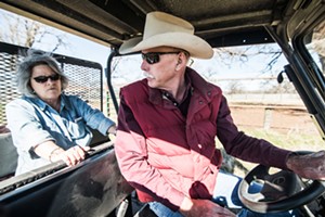 Wendy and Jon Taggart drive around their ranch in Grandview. - CAN TURKYILMAZ