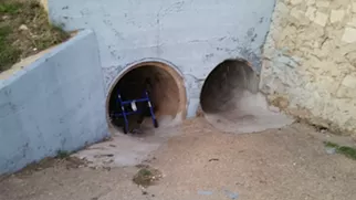 A walker left by the tunnels, seen here on Monday, led some to worry about the homeless man who used it. - JOE PAPPALARDO