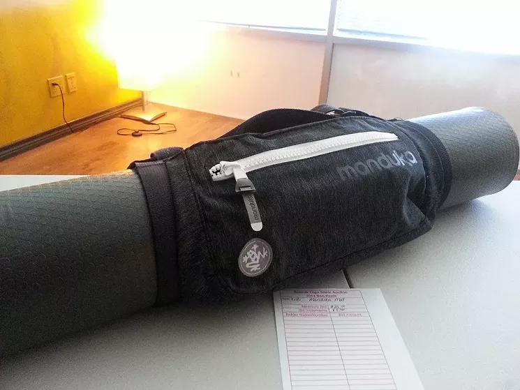 Mats are provided at Rescue Yoga, but you can also purchase one of your own — or even win one in an auction. - VIA RESCUE YOGA ON FACEBOOK