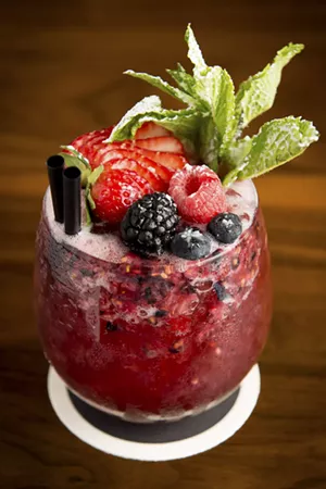 Sherry is an acquired taste, but is accessible in the Fino Punch — made with dry sherry, muddled berries, elderflower liquer, blackcurrant liquer, berries and powdered sugar. - ALISON MCLEAN