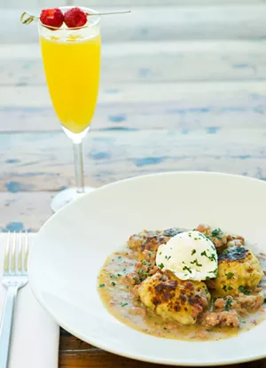 Sausage and dumplings at IdleRye, opening later this month on Elm Street in Deep Ellum. - BRIAN HUTSON PHOTOGRAPHY