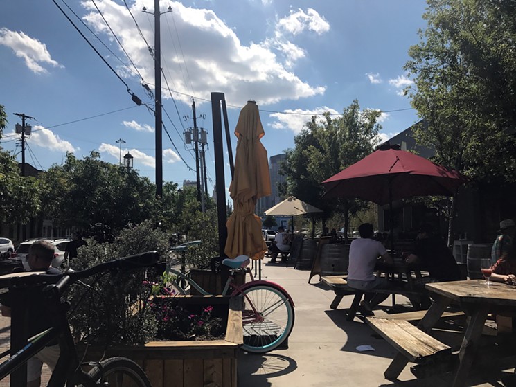 With ample bike parking, a spacious patio and a bike-repair station next door, Braindead is one of the best spots in Deep Ellum to hit up at the end (or middle) of a ride. - BETH RANKIN