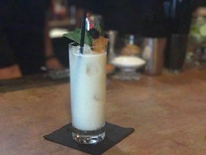 The Island 2826 is made with Flor de Cana rum, lime, black pepper-roasted pineapple, coconut orgeat and hemp milk. - BETH RANKIN