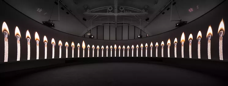 "Song" is a theater-in-the-round experience where more than 20 people, some famous, deliver the lyrics to the Flamingos' "I Only Have Eyes for You." - COURTESY THE MODERN ART MUSEUM OF FORT WORTH