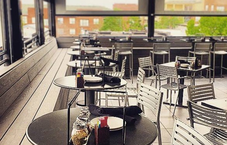 Urban Crust's third-story rooftop offers views with a side of fresh air. - COURTESY OF URBAN CRUST