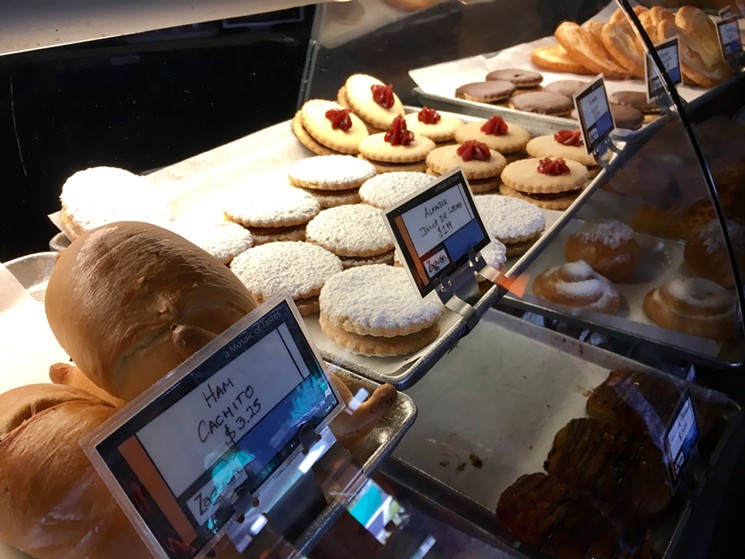 Zaguan's baked goods pair beautifully with a cup of Colombian coffee. - NICK RALLO