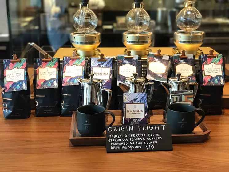 The packaging of the Reserve coffees makes it evident these are not your typical Starbucks coffees. - BETH RANKIN