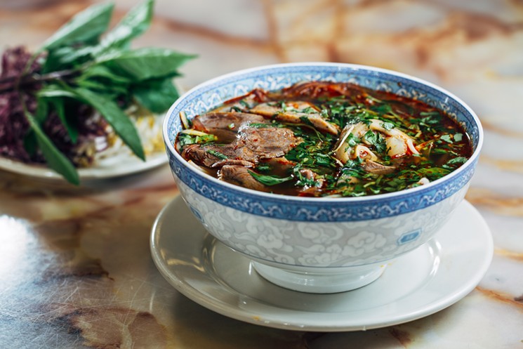 Pho Tay Do's bun bo hue is a massive bowl of spicy flavor. - KATHY TRAN