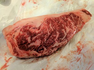 The Meat Shop's Wagyu New York strip makes a delicious dinner. - BRIAN REINHART