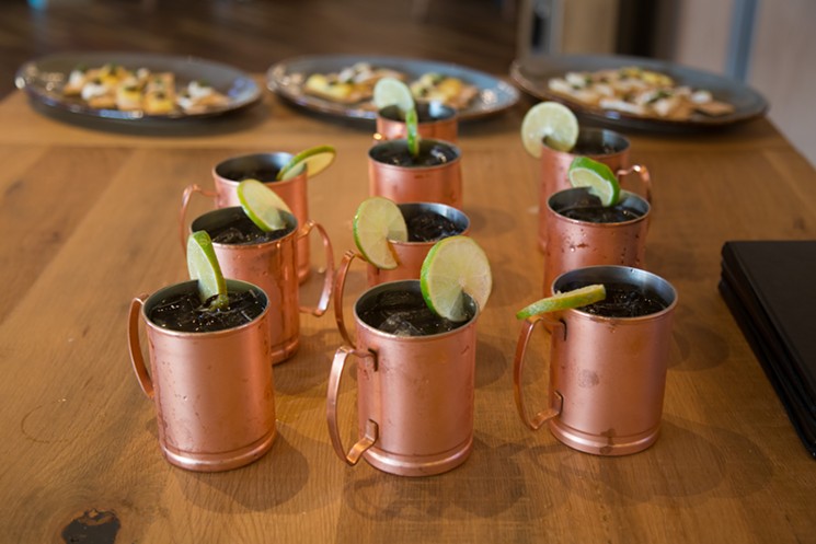 Tupelo Honey's pumpkin spice Kentucky mule is a veritable bargain at just $5 during happy hour. - CHRIS WOLFGANG