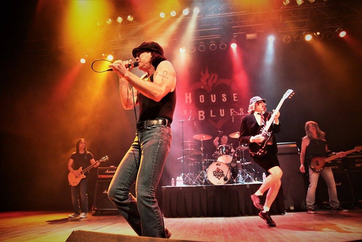 Back in Black performs at the House of Blues. - COURTESY BACK IN BLACK