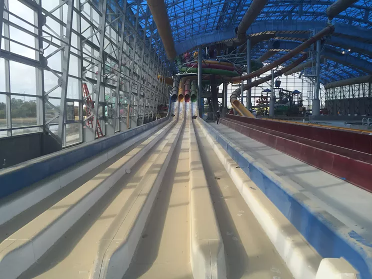 Richard Coleman, senior vice president and principal of Epic Waters, says the team will break in the slides by letting nine guests be the first to ride all of them at once on opening day. Guests can submit their video entries for Epic Waters' "First to Slide" contest on the water park's website. - DANNY GALLAGHER