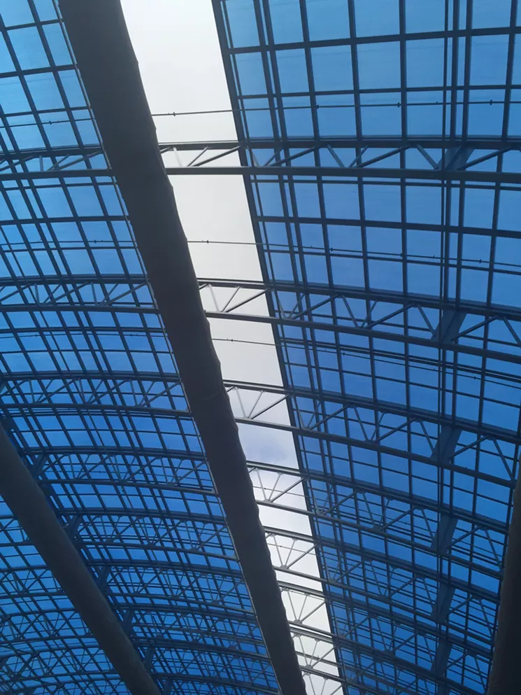 How does one enjoy a water park in the middle of winter? Epic Waters has a retractable roof to keep rain and the occasional small snowfall from ruining guests' fun and help control the temperature so the park can remain open year-round. - DANNY GALLAGHER