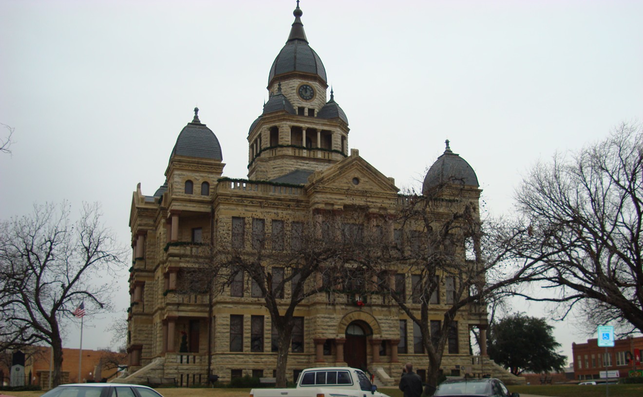 Denton's courthouse on the square.