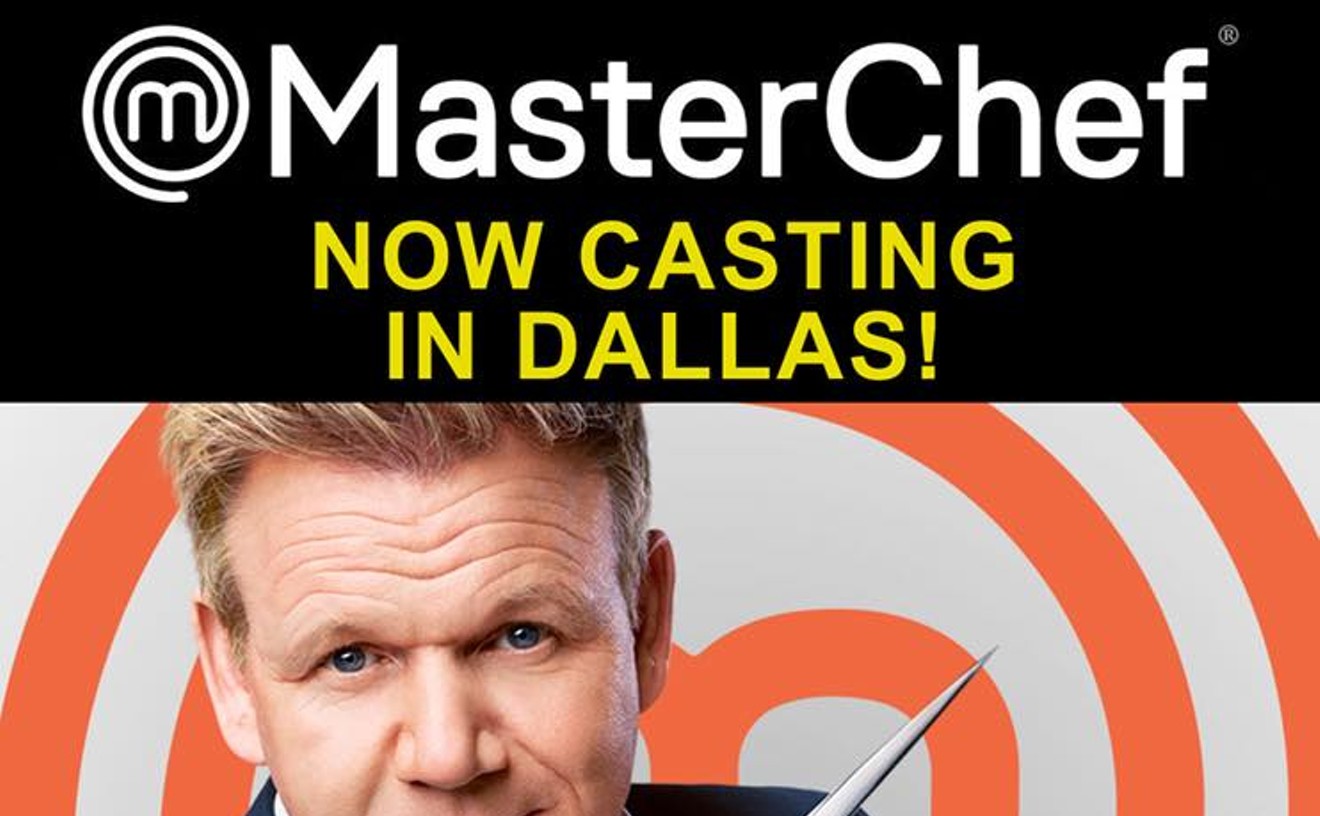Does the thought of seeing this image coming at you fill you with hope instead of dread and fear for your safety? Then you're the perfect candidate to audition for Fox's Masterchef next Saturday.