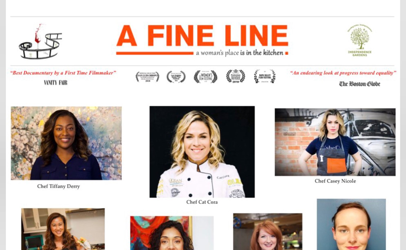 A Fine Line will screen in Grapevine on March 9, and feature some of Dallas' most talented female chefs.