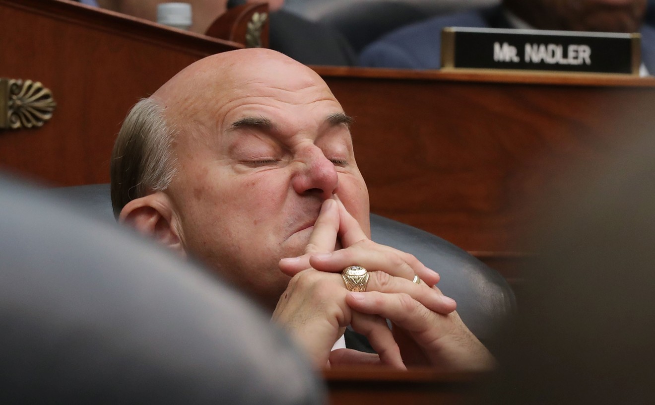 U.S. Rep. Louie Gohmert, in deep thought at the Capitol