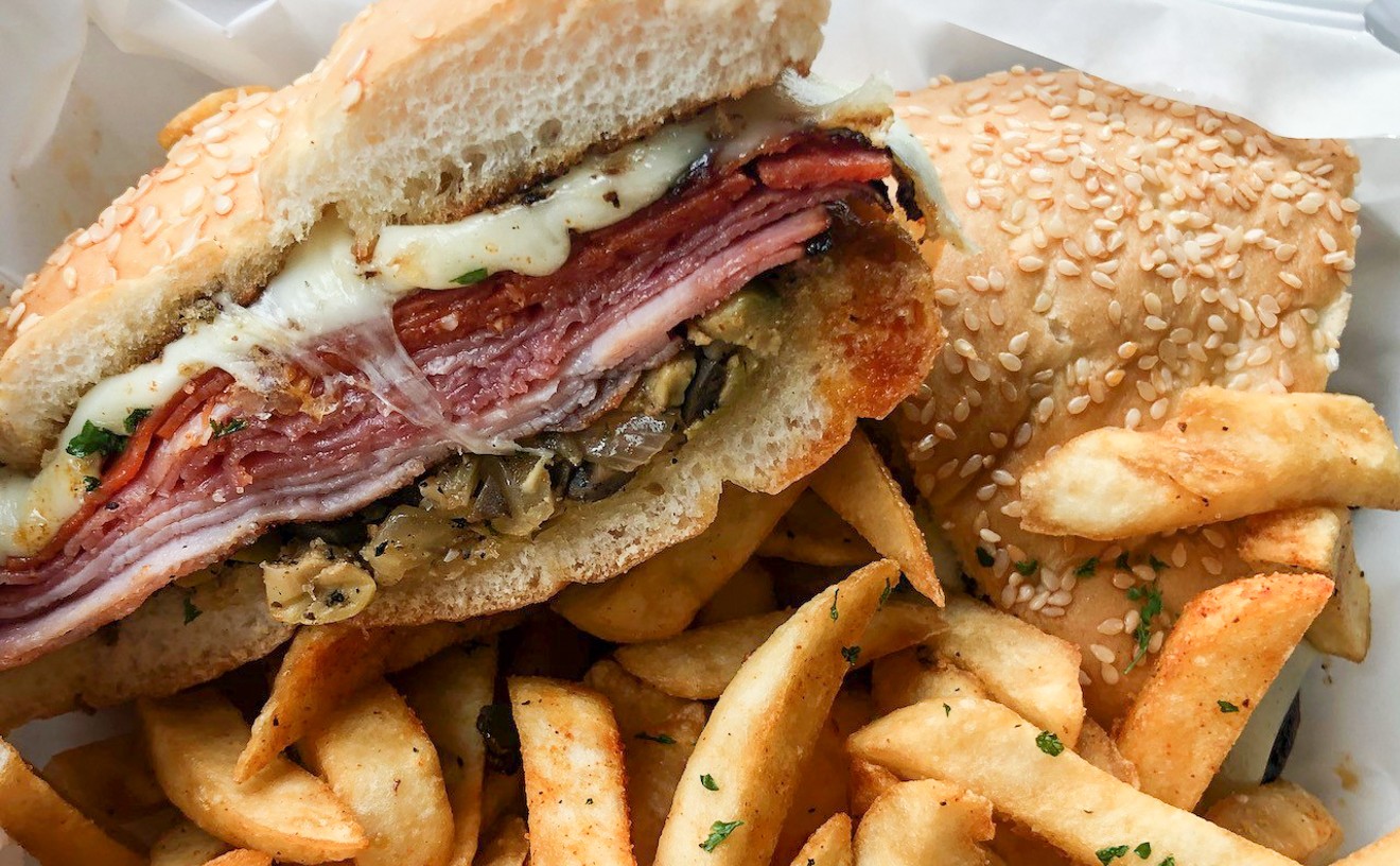 The muffuletta is a wonderful sandwich, and it's executed brilliantly in Deep Ellum.