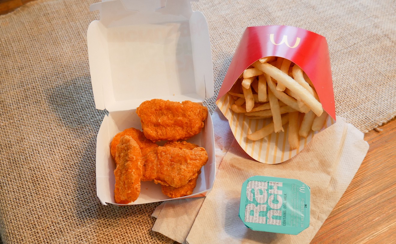 The hue isn't off in these photos: These new McNuggets are quite red.