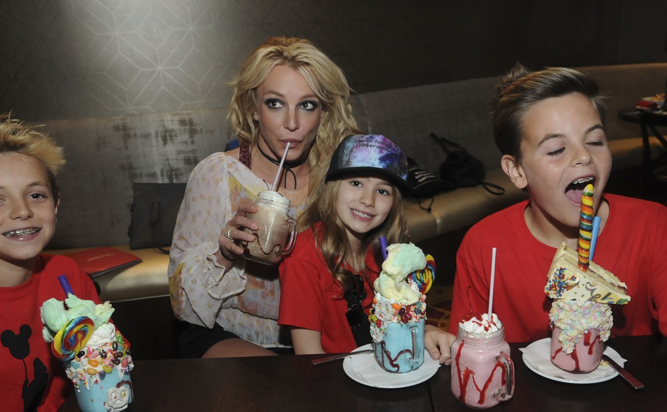Britney has two kids to raise: Preston and Jayden. Watch your own damn kids.