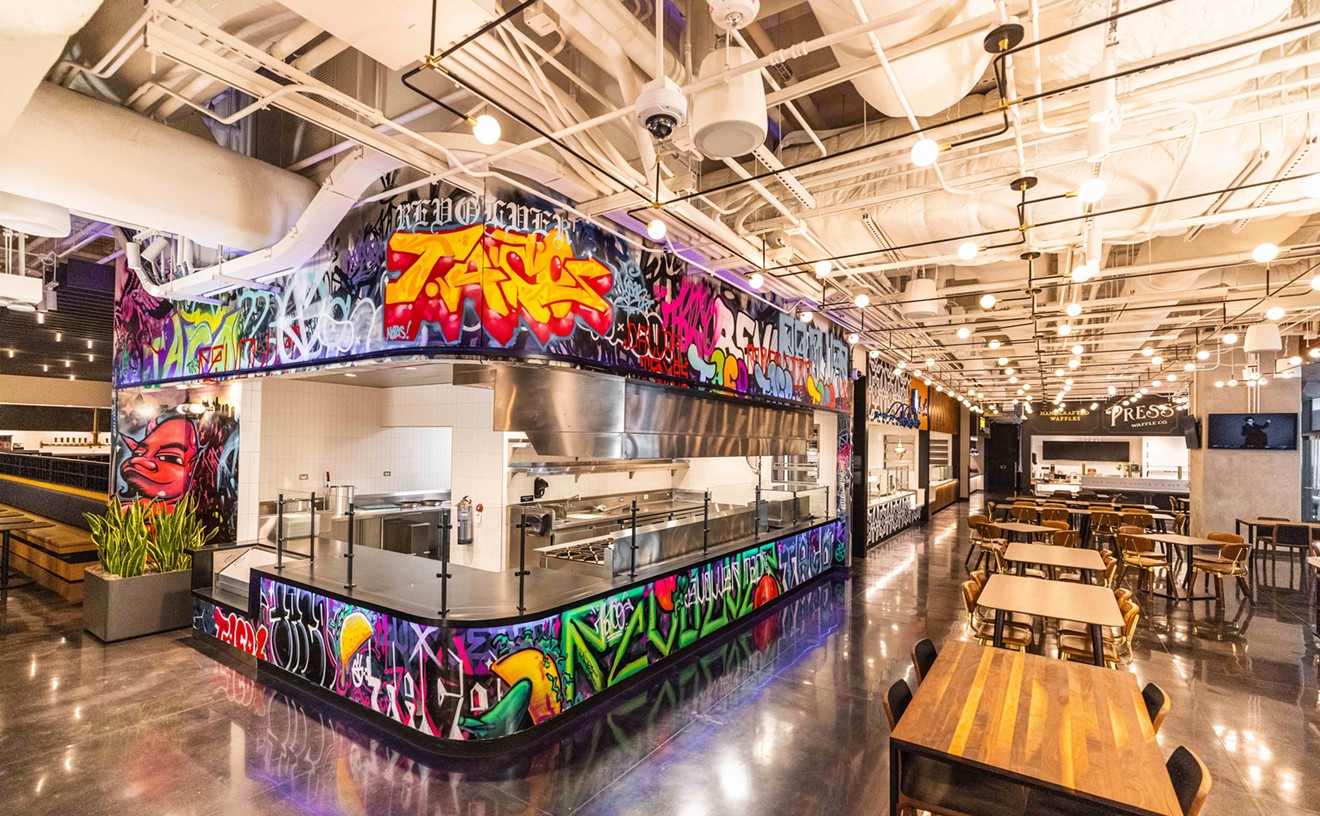 The food hall at AT&T Discovery District officially opens this week, which includes this Revolver Taco outpost.