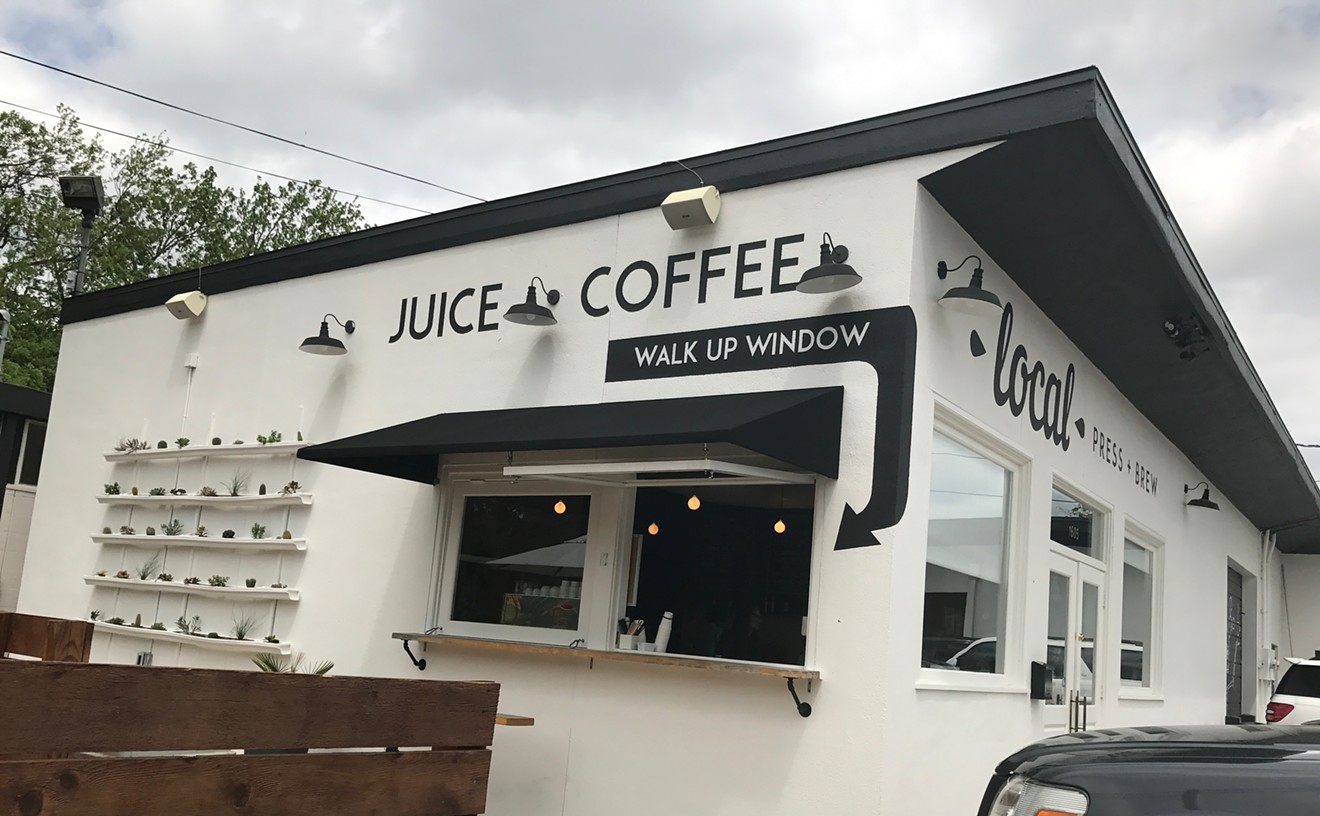 Local Press + Brew, with its bright, open space and a sweet patio connected to the cafe from an ordering window, quickly became an Oak Cliff gathering place after opening in 2015.
